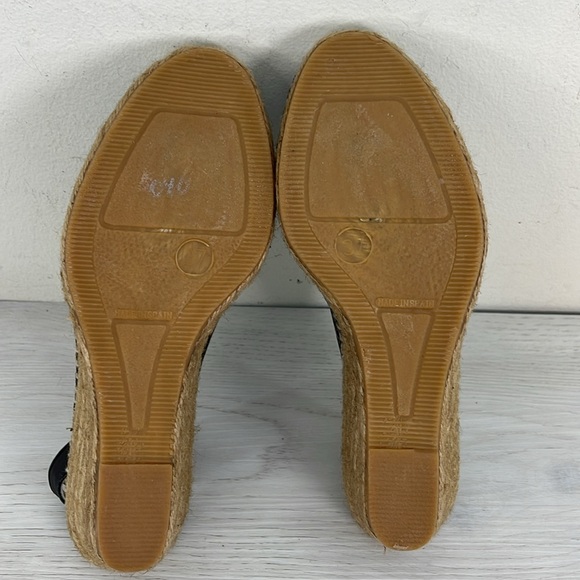 NWOT Fabiolas Espadrilles Black Leather Upper - Picture 9 of 11